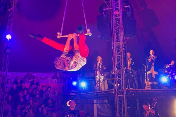 saphir 13 assiste au spectacle de trapézistes au cirque