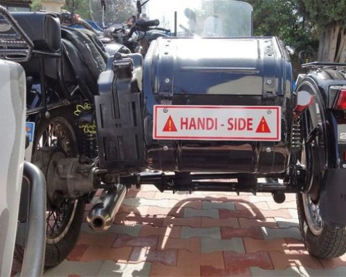 side-car plaque d'immatriculation
