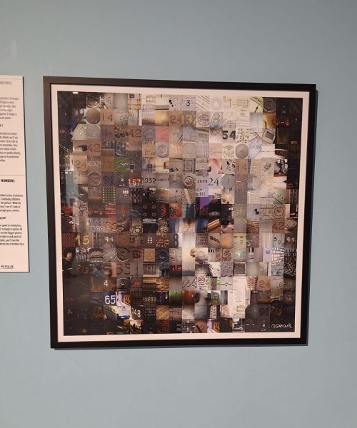 Sortie au musée de l'illusion à Marseille avec l'association Saphir13, tableau représentant Einstein