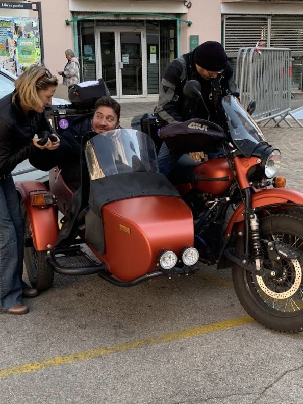 Patrice et l’équipe de motos