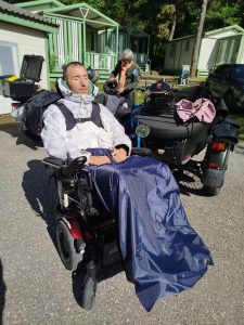 Jean Pierre profitant d’une éclaircie