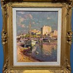 Peinture du village de cassis