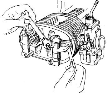 Dessin d'une partie d'un moteur de side-car URAL