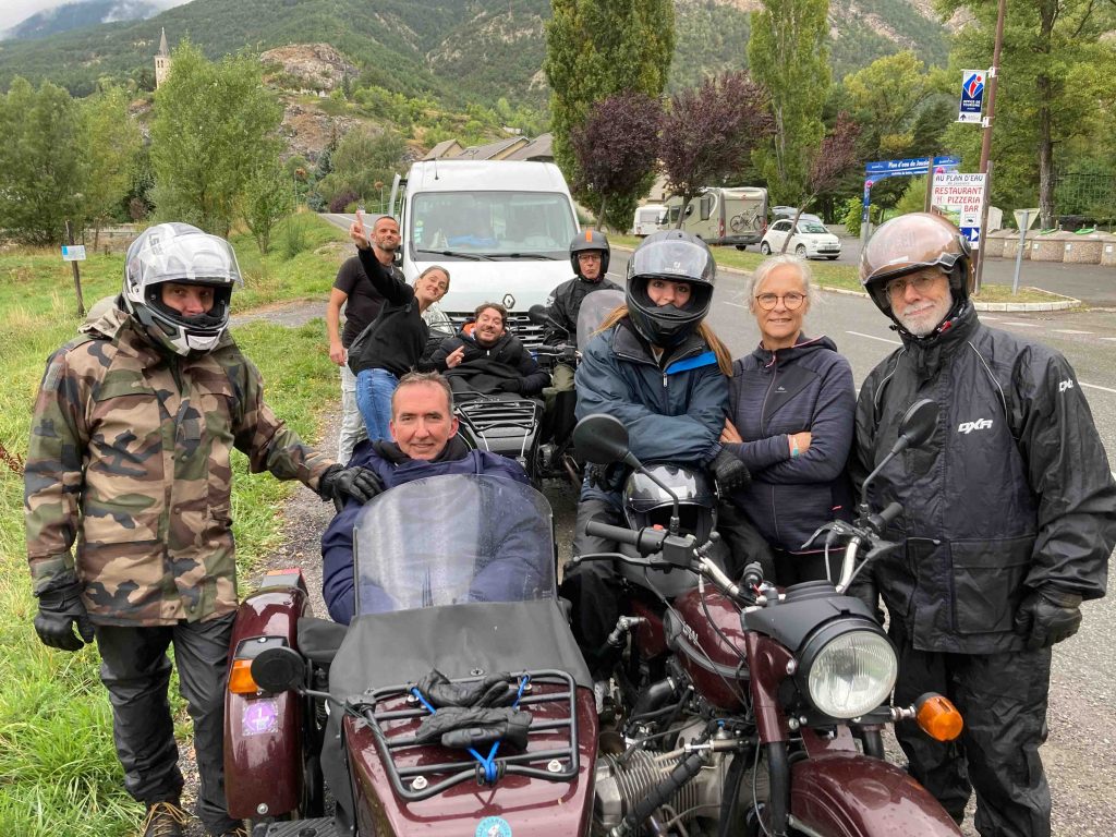Side car avec les associations Saphir13 et Handi side