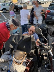 Réglage pour l'equipe pilote du side car