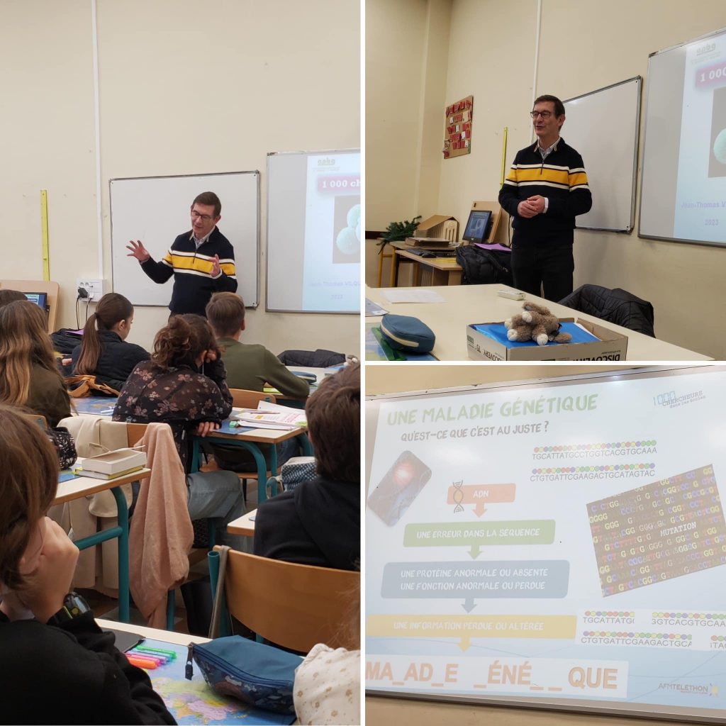 Cours du professeur de l'école Pastré Grande Bastide, avec ses lycéens