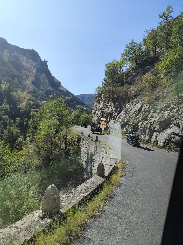 Route en side-car