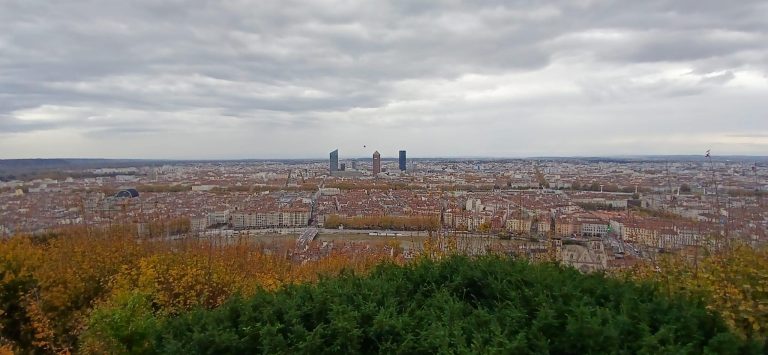 vue depuis les hauteurs de lyon